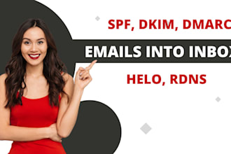 fix your spf, dkim, dmarc, ptr, helo records for your domain