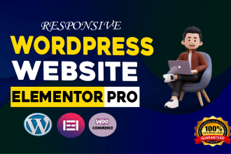 design, redesign or clone modern wordpress website as an elementor pro expert