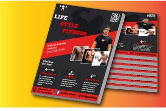 design professional gym flyer