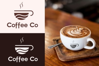 do modern coffee shop logo in 24 hours