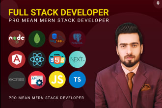 be your mean, mern stack, nodejs, restapi,nest,angular,react, nextjs developer
