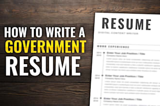 edit your resume to be a government resume I can help you with your interview