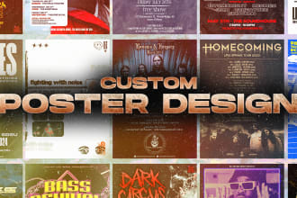 create a unique poster or flyer for your tour, gig, show