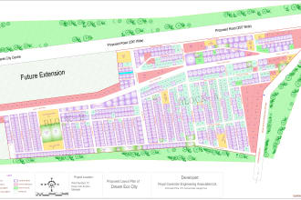 plan site or area using autocad