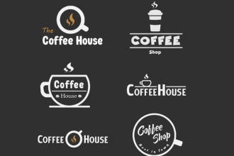 design creative coffee shop logo for you in just 1 day