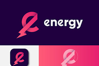 give creative energy logo design with new concepts