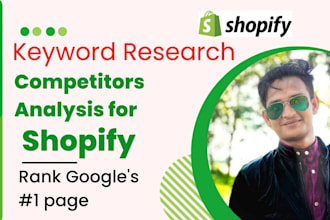 do competitors analysis for shopify website and keyword