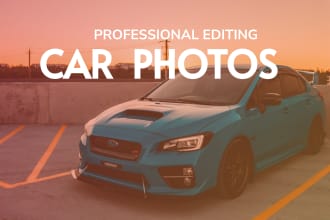 do car photo editing,colour grading and background removal professionally