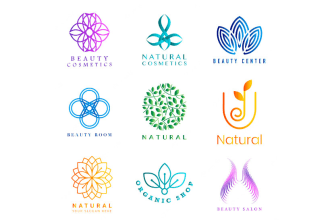 give creative cosmetic logo design with new concepts