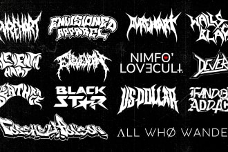 create font logo for your brand or band