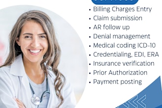 do medical billing, coding, insurance verification, credentialing, as a biller