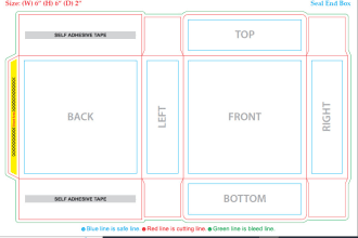 provide you a custom box die line and 3d mockup