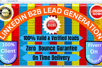 do b2b lead generaation, through linkedin profile