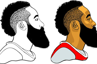 draw detailed line art