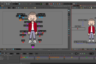 create a 2d animatable rig in toon boom harmony