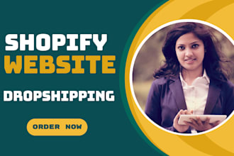 create profitable shopify dropshipping store,  shopify website