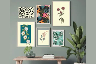 design trendy wall art for your home and etsy shop