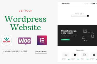 design and develop your wordpress website and ecommerce store