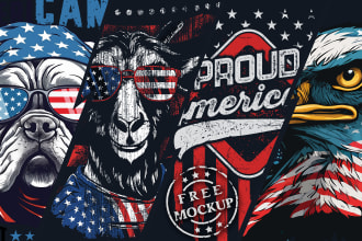 do USA veteran army and military grunge t shirt design