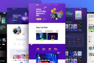 develop nft smart contract and nft minting websites