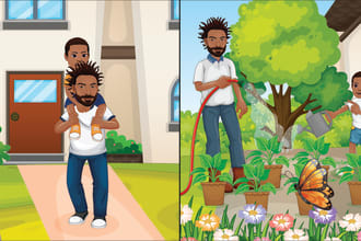 create african american children story book illustration and covers