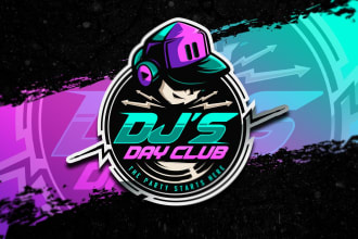 design dj, music and film production logo for you