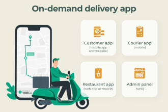 develop grocery or food delivery website and food delivery app restaurant app