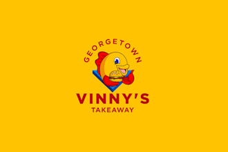 design amazing craft fish chip shop logo fast delivery