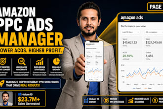 be your amazon ads campaign manager, amazon PPC ads expert, amazon PPC campaign