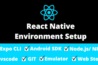 setup react native cli and expo cli environment and fix bugs