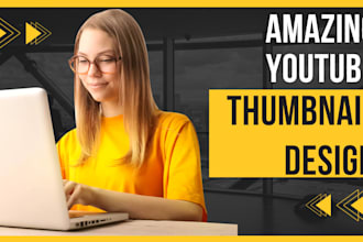 design youtube thumbnail for you in one day