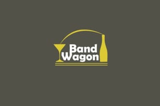 do best quality awesome bandwagon liquor company logo fast delivery
