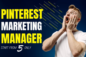be your professional pinterest marketing manager