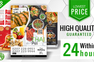 design modern creative restaurant food menu, digital flayers