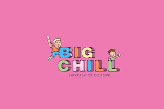 do original wonderful ice cream shop logo for your business store
