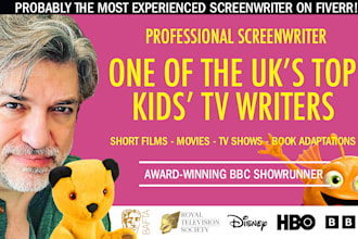 write your script or screenplay for children