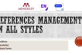 do reference management in your research articles