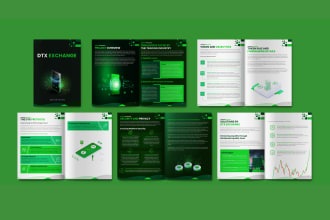 design a white paper, brochure and crypto whitepaper