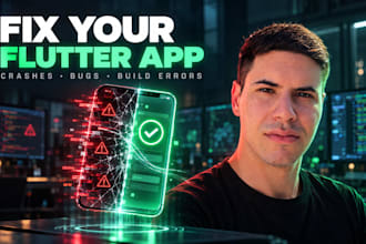 fix flutter app bugs, crashes, build errors and upgrade to latest flutter