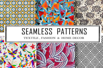 create seamless pattern design and vector pattern