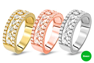 do jewelry retouching image editing in photoshop with color correcting