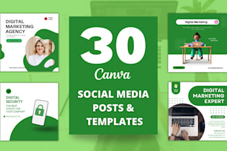 create editable canva templates for instagram or facebook post