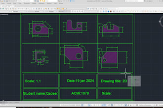 convert or redraw blue print  ,pdf and image into autocad dwg