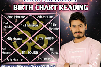 do extensive natal birth chart reading using vedic astrology