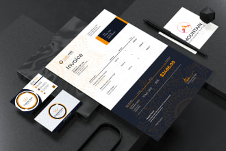 create professional business card design invoice and stationery