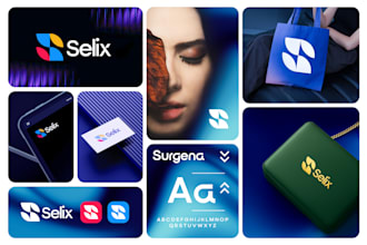 design modern logo, visual identity and brand guidelines, brandbook