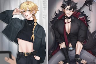 draw anime, fan art, illustration, swf, nswf