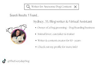 write content for your dog blog or dog business
