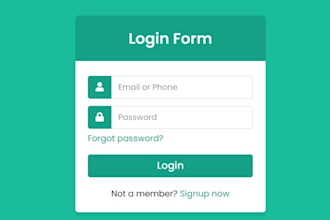 create login and registration in python django