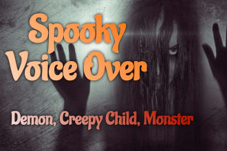 record a spooky voice for halloween, scary escape room or video game